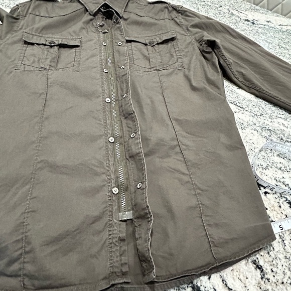 RW&CO size L, rifle green colour, shirt zip up jacket with snap closures - Picture 9 of 16